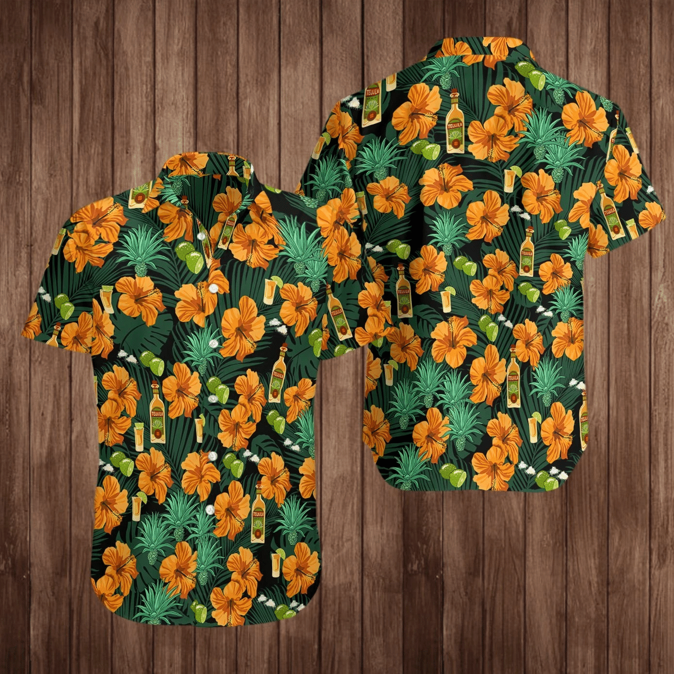 Waybackapparel Tequila Hawaiian Shirts Aloha 3D Hawaiian Shirt