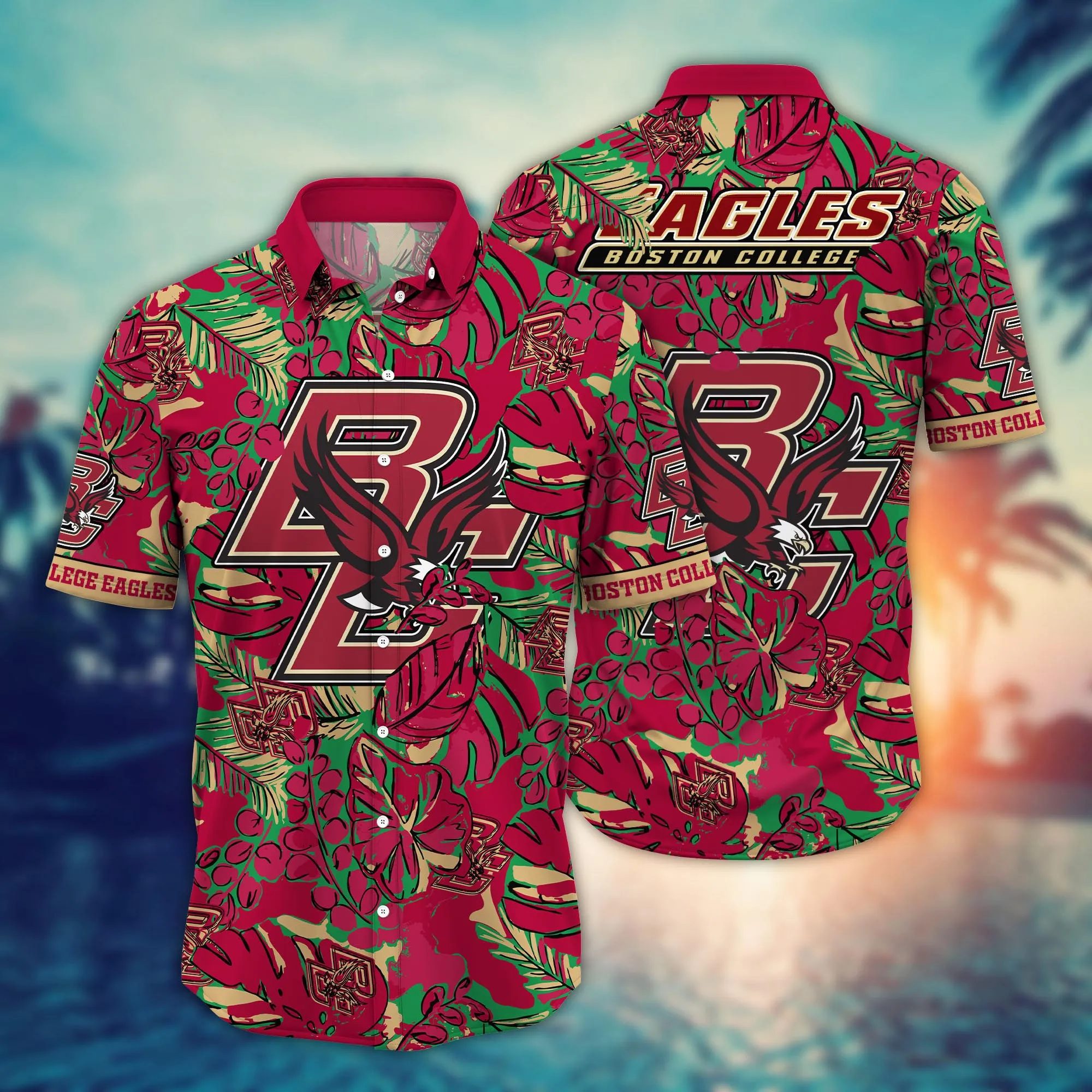 Boston College Eagles NCCA Hawaiian Shirt Watermelons Aloha Shirt