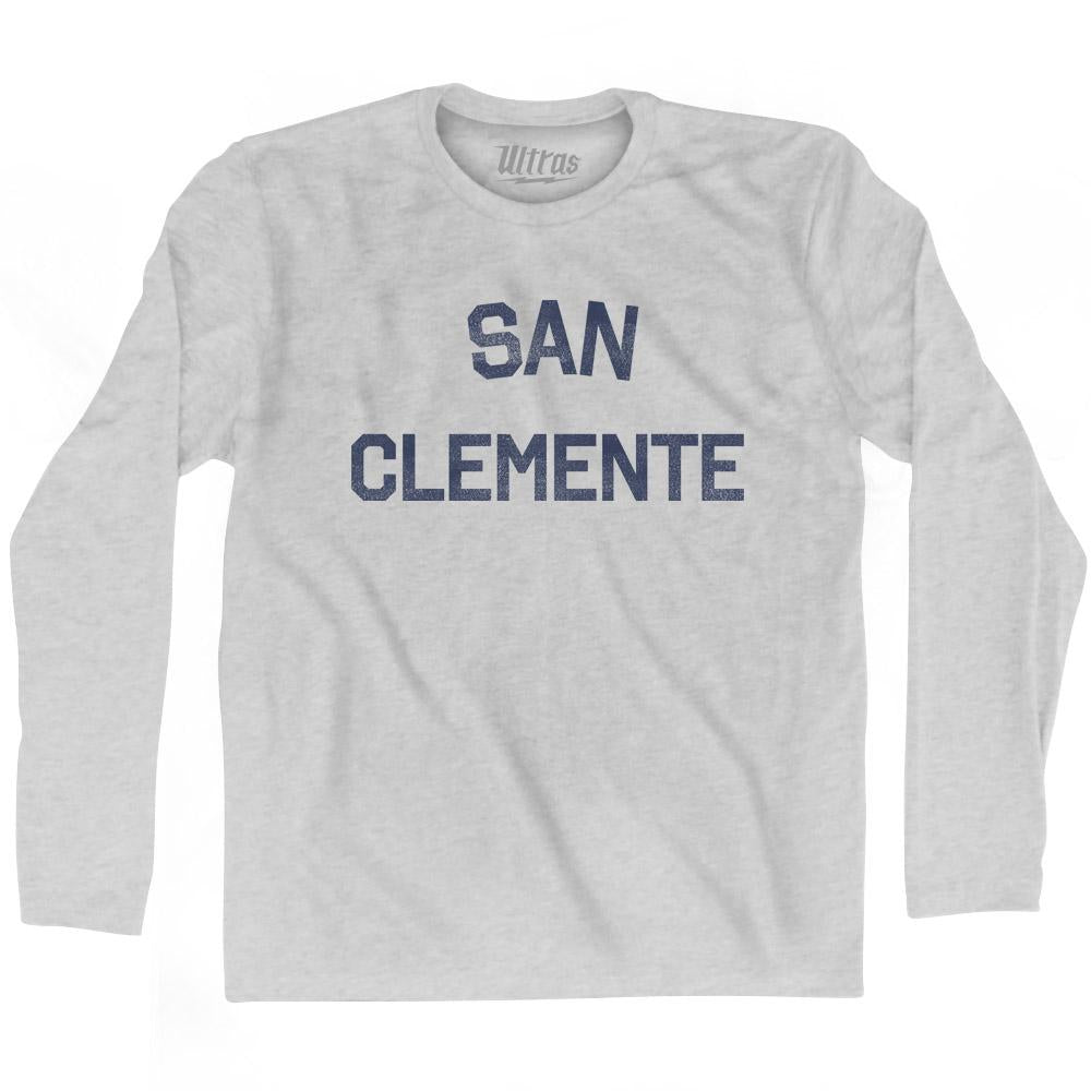 California San Clemente Adult Cotton Long Sleeve Vintage T-shirt