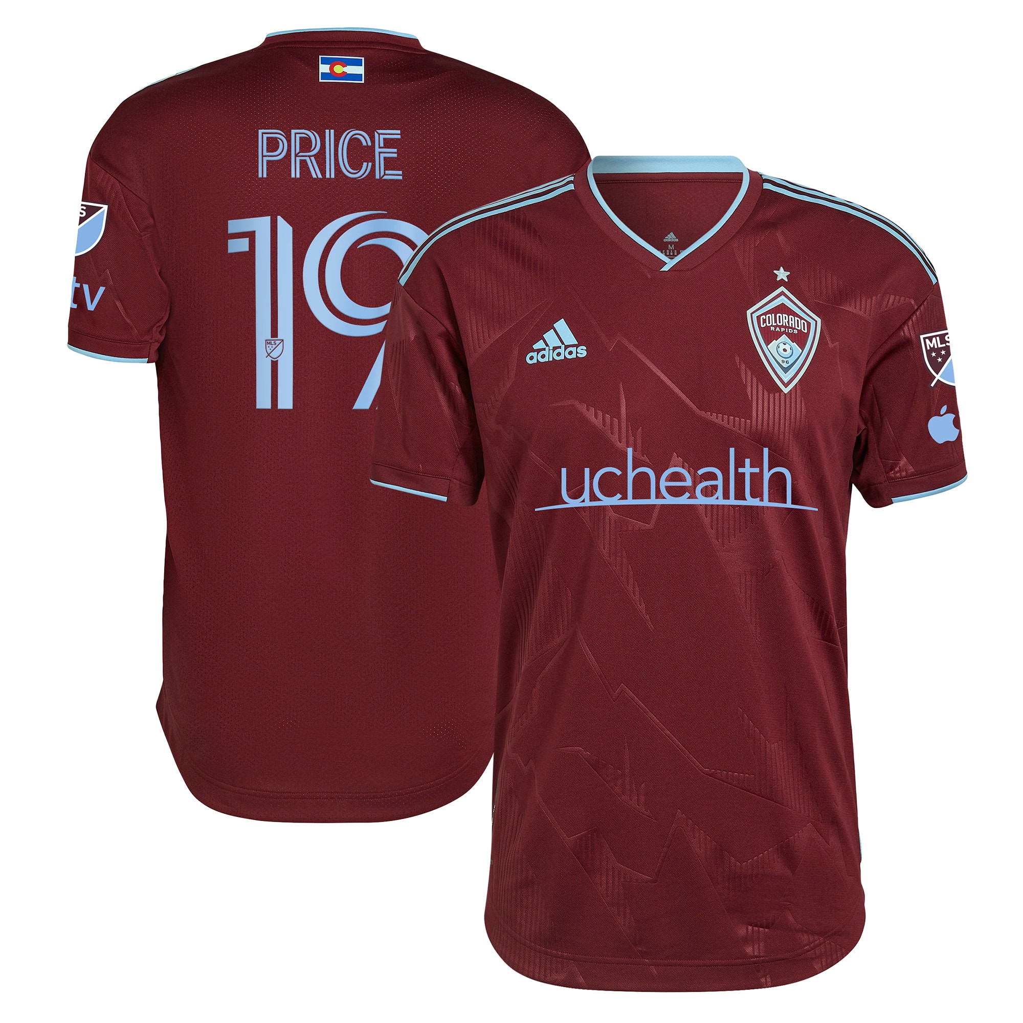 Jack Price Colorado Rapids 2023 Club Authentic Player Jersey – Garnet