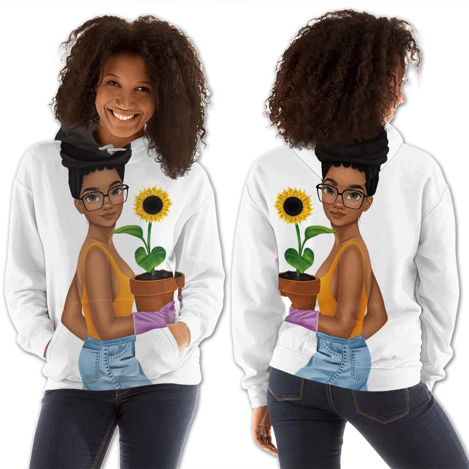 African American Hoodies Beautiful Afro Girl African American Clothing