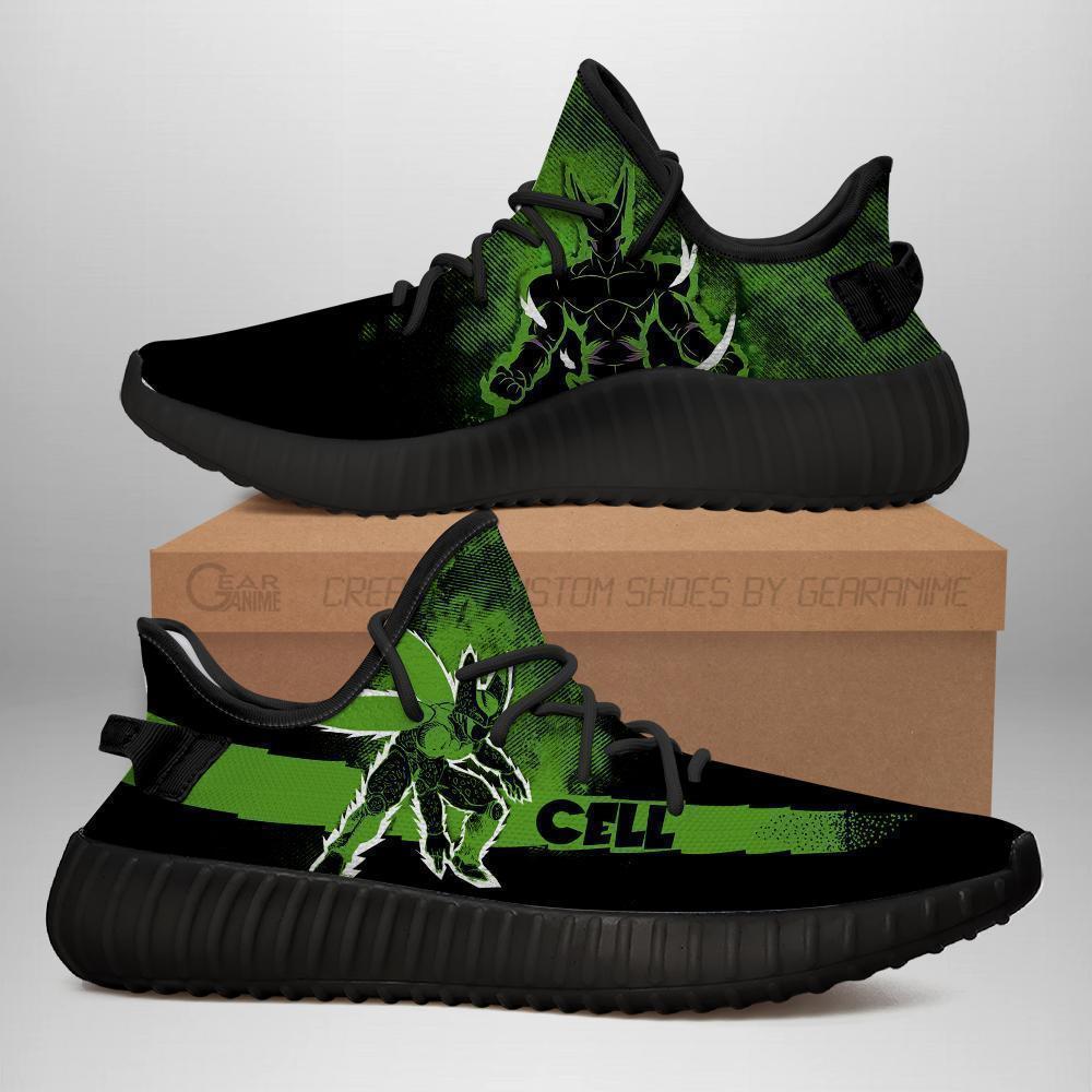 Cell Yeezy Shoes Silhouette Dragon Ball Anime Shoes Fan Mn04