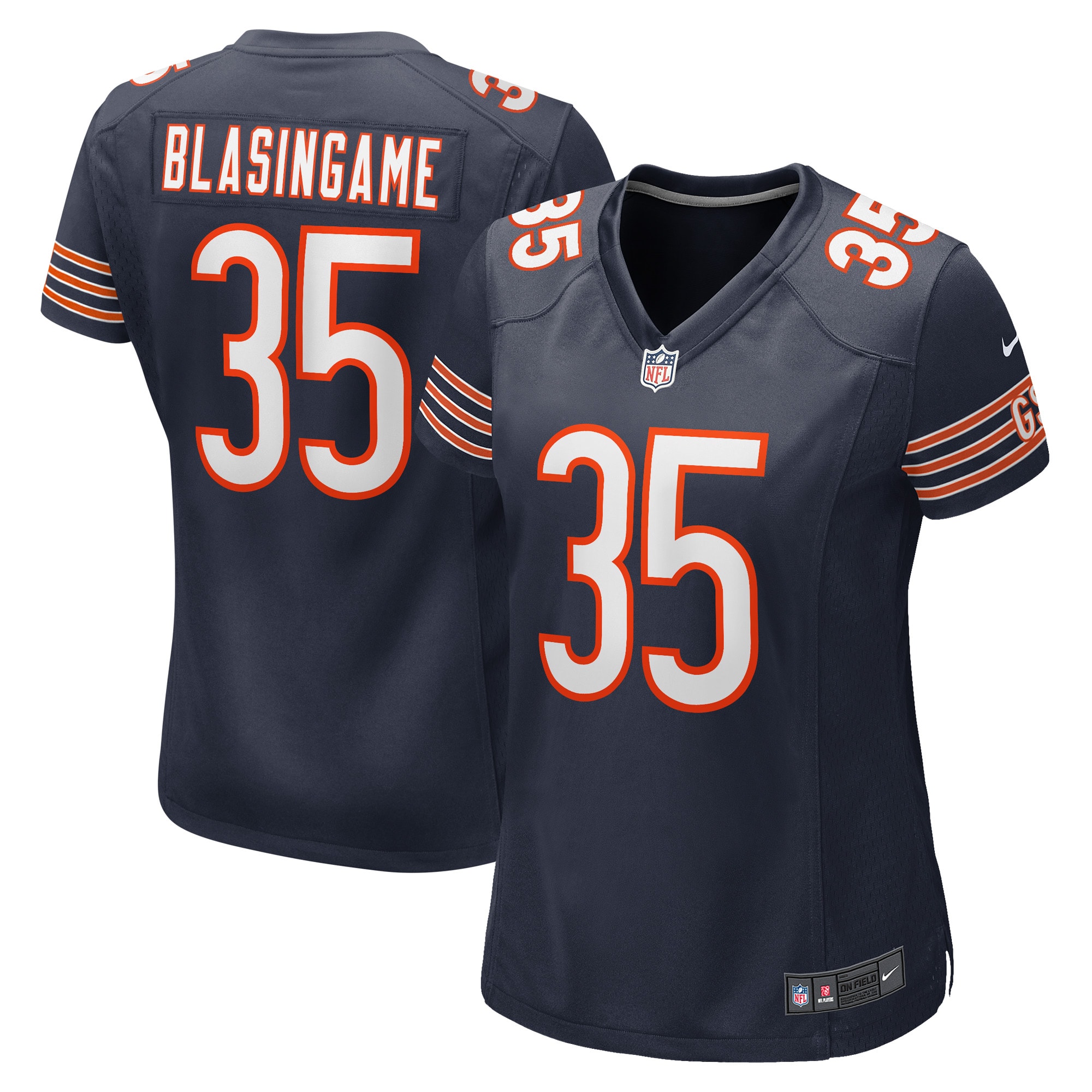 Women’s Chicago Bears Khari Blasingame Navy Game Player Jersey