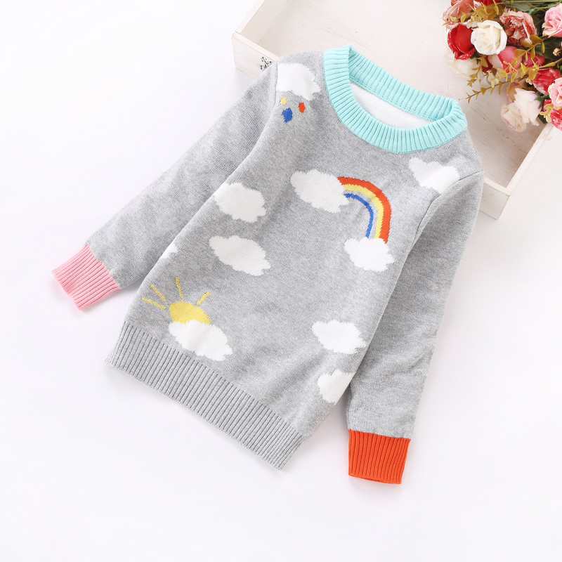 2022 New Fashion Girls Sweaters 2-8 Years Children Clothing 1823 Girl Clothing alx