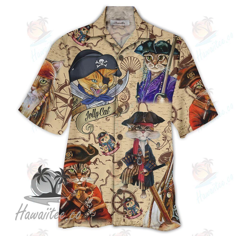 Pirate Cat Colorful High Quality Unisex Hawaii Shirt For Men And Women Ha95525