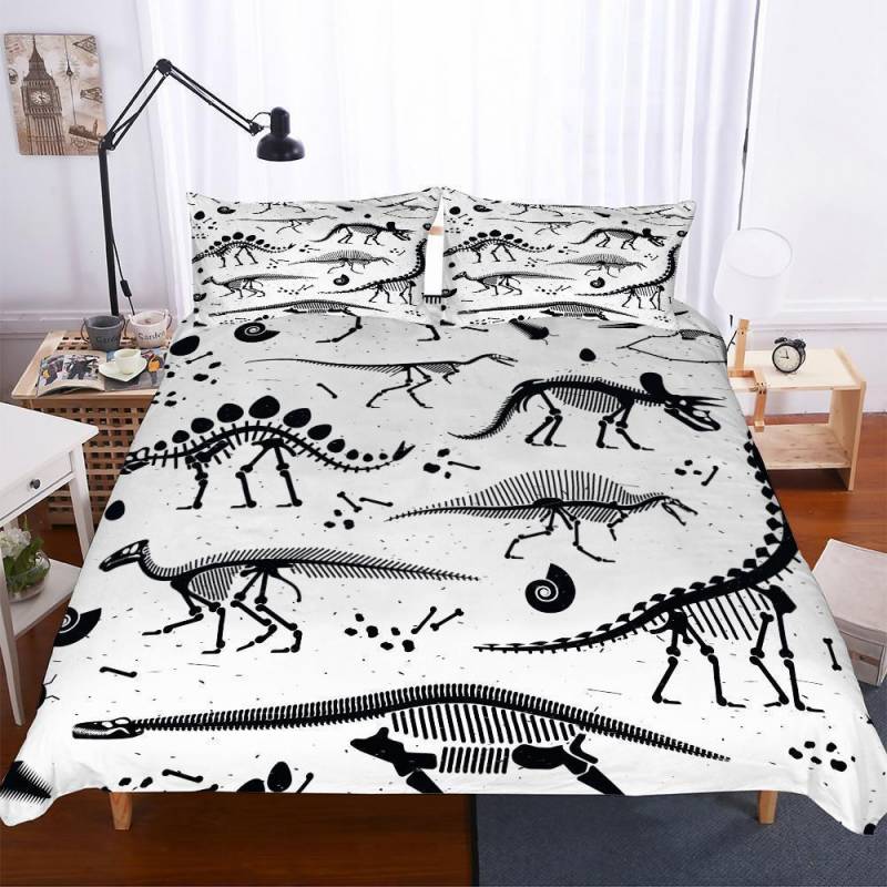 3D Digital Printing Lost World Jurassic Park Dinosaur Pattern Variousizes 3 Pieces 3D Customize Bedding Set Duvet Cover Set Bedroom Set Bedlinen