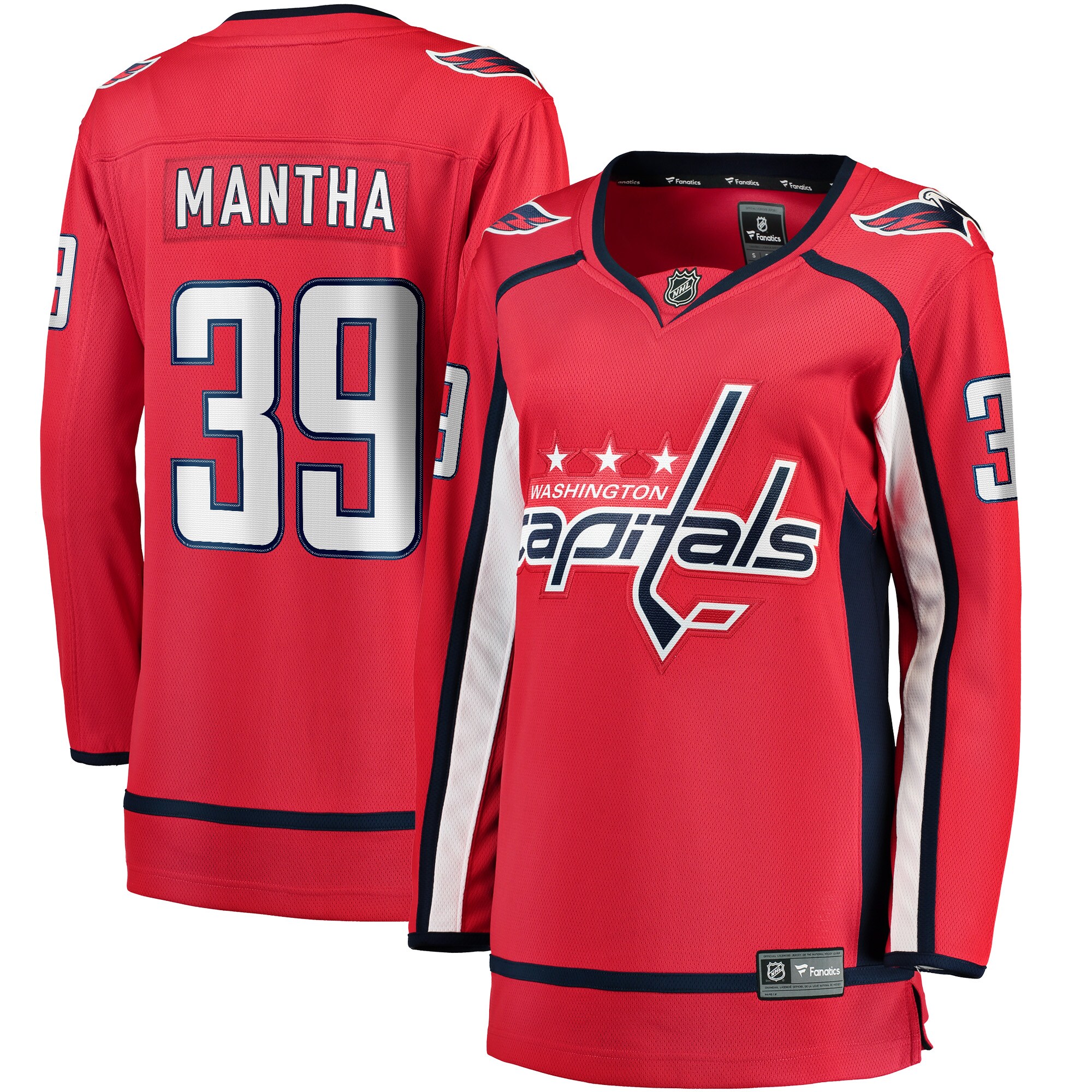 Women's Washington Capitals Anthony Mantha Red 2017/18 Home Breakaway Jersey