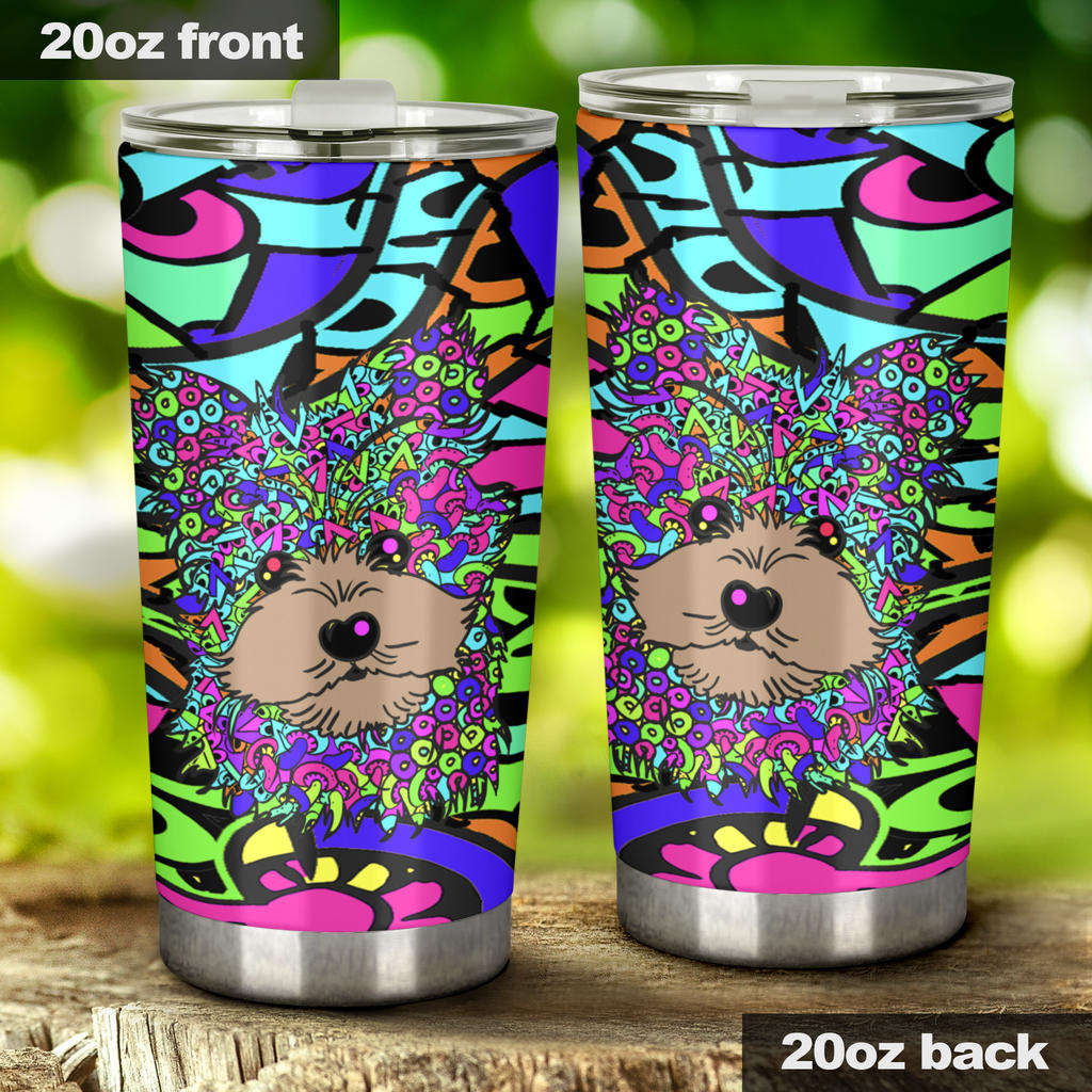 Maltese Design Double-Walled Vacuum Insulated Tumblers – Art By Cindy Sang – Jillnjacks Exclusive