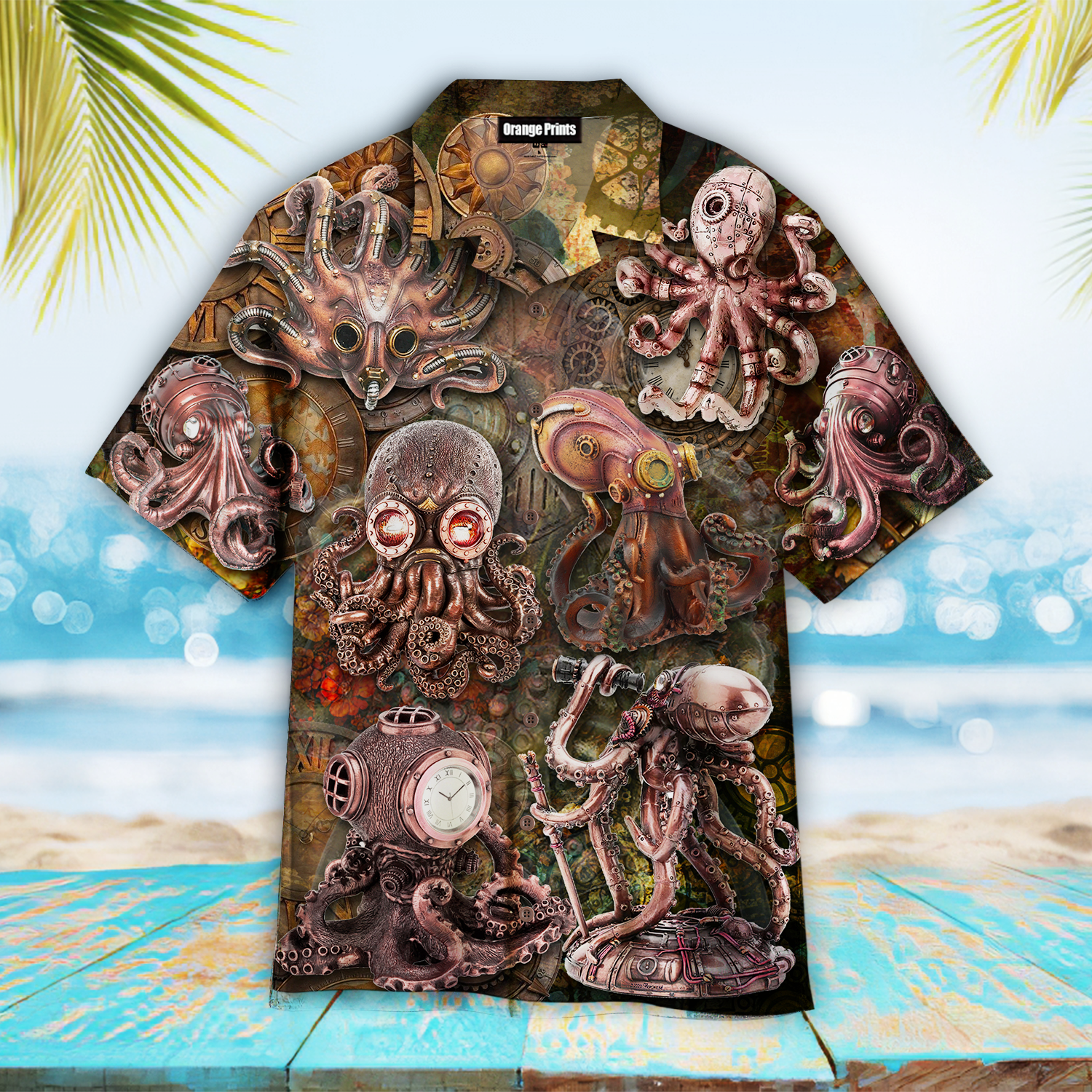 Steampunk Octopus Hawaii Shirt For Men Women Ha97463