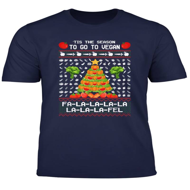 Tis The Season To Go Vegan Falafel Ugly Christmas T Shirt