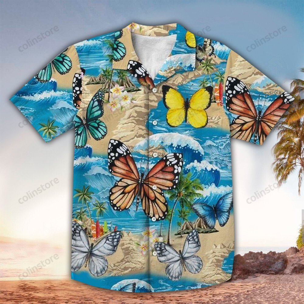 Butterfly Aloha Perfect Hawaii Shirt For Lover Ha39362