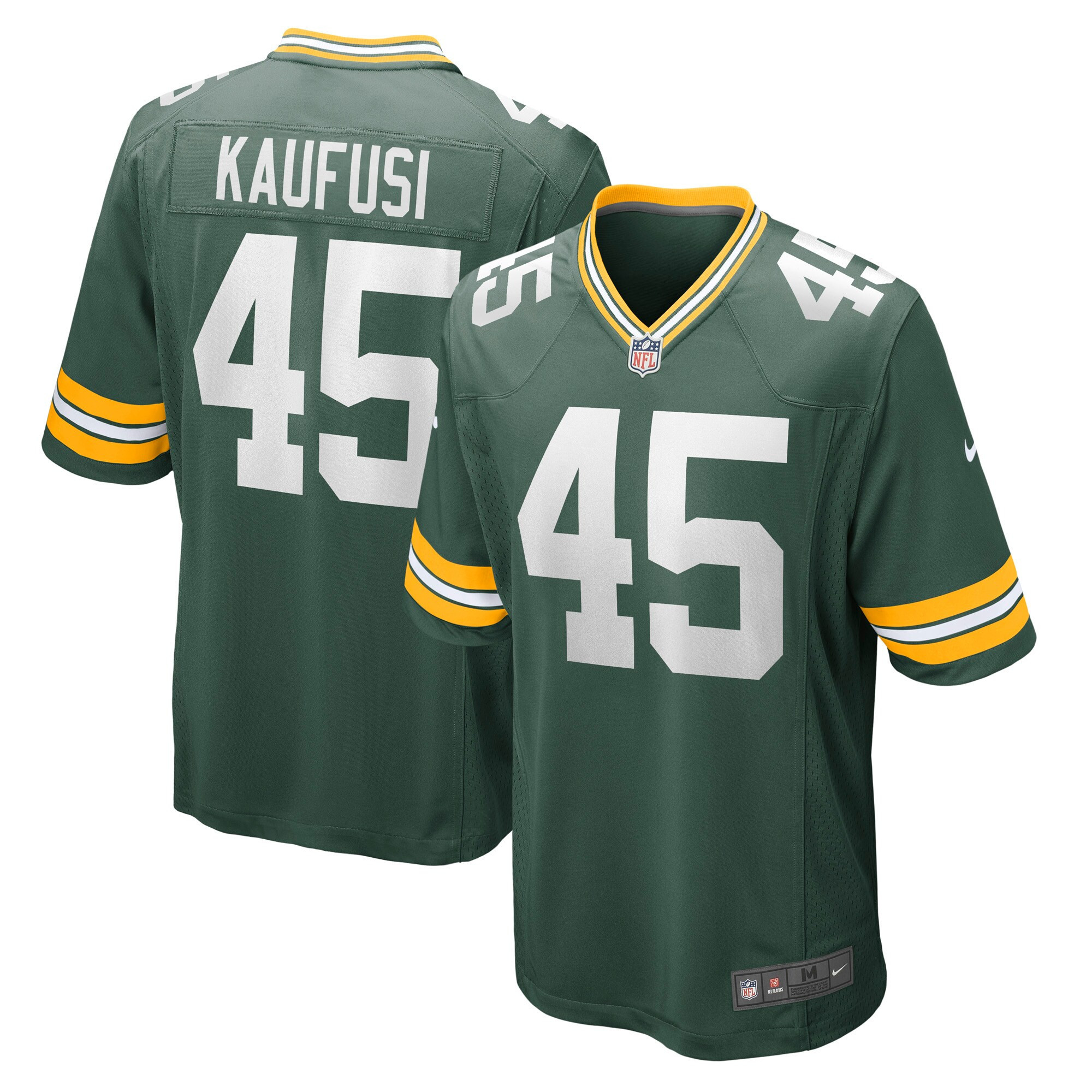 Bronson Kaufusi Green Bay Packers Game Jersey – Green NFL