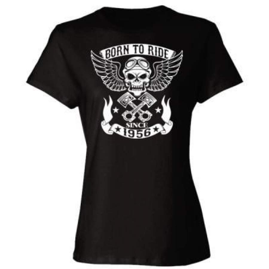 AGR Born To Ride Since 1956 – Ladies’ Cotton T-Shirt