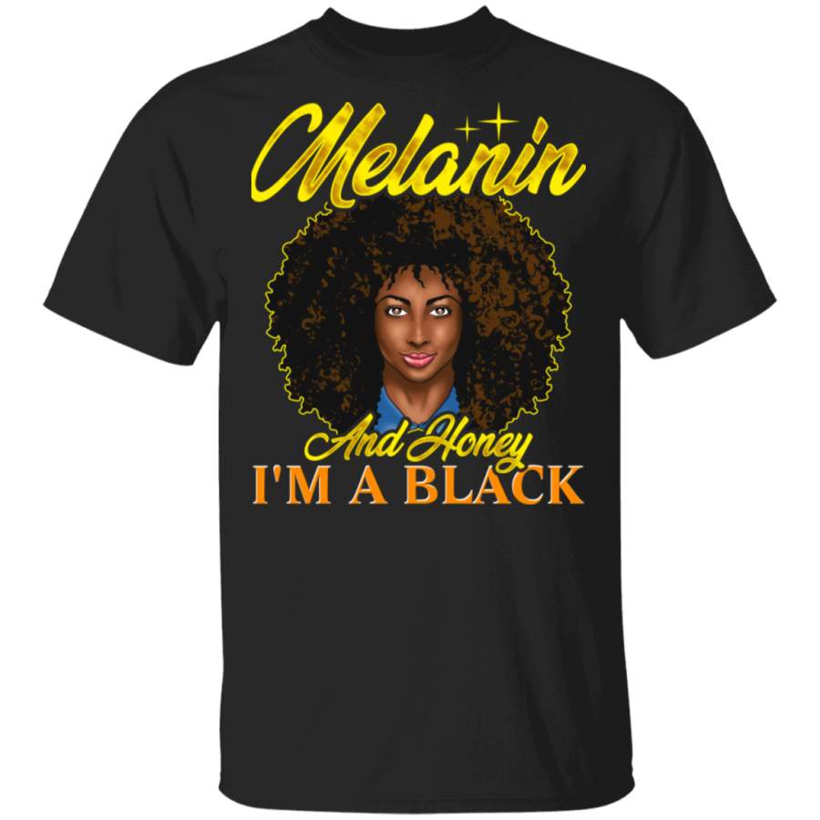 Beautiful Black Girl Excellence Melanin Shades of Beauty Shirt G500 Gildan 5.3 oz. T-Shirt