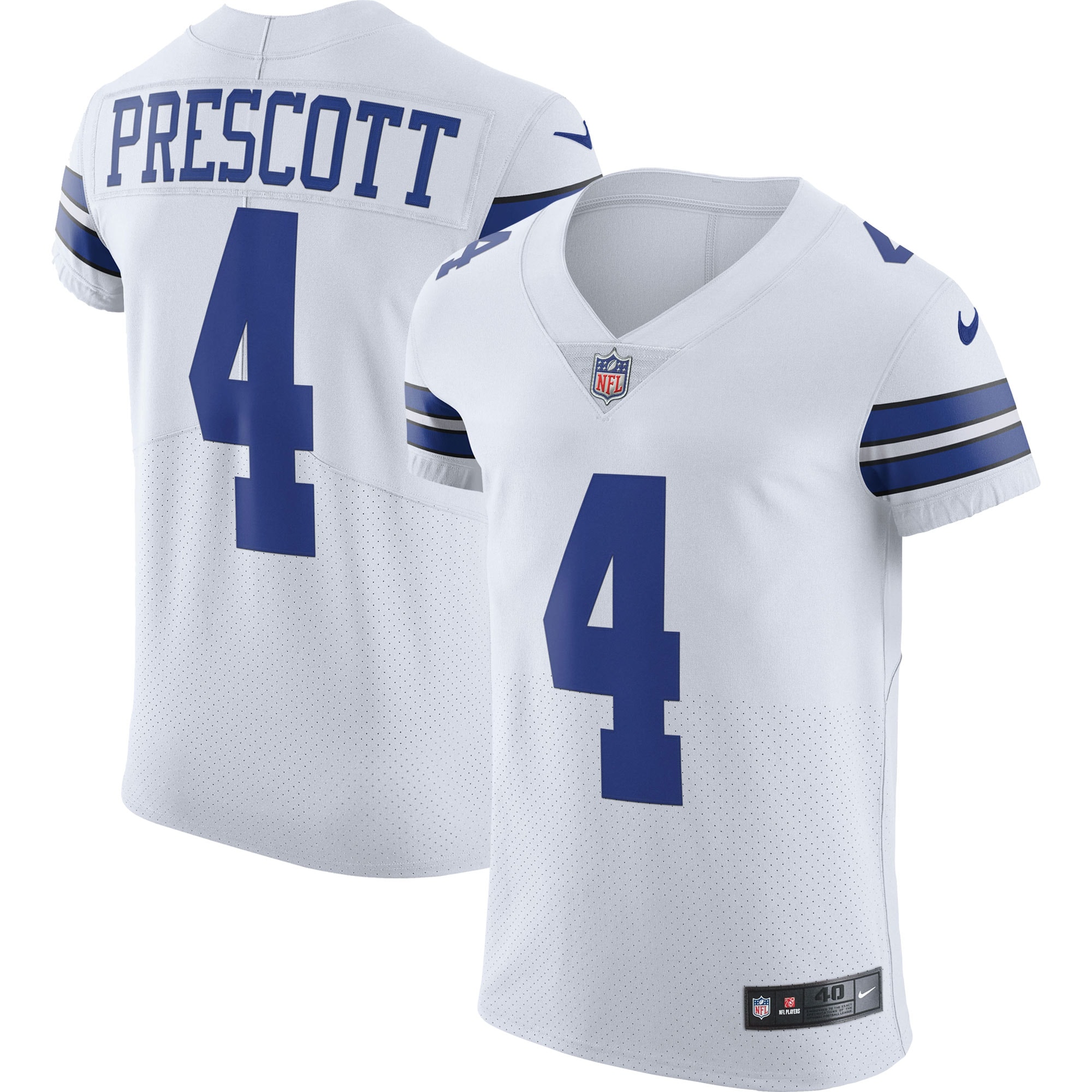 Dak Prescott Dallas Cowboys Vapor Elite Player Jersey – White