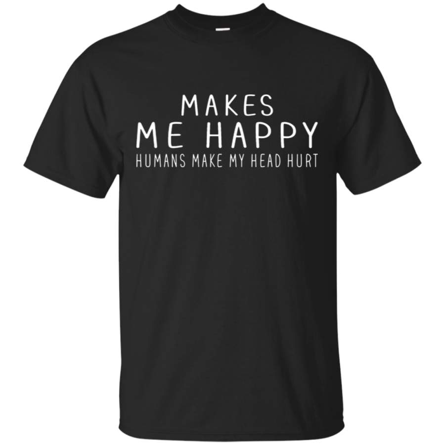 AGR Dr Pepper Makes Me Happy Humans Make My Head Hurt T-Shirt