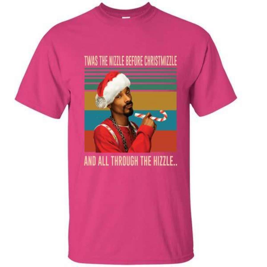 Twas the nizzle before christmizzle and all through the hizzle vintage funny gift T-Shirt