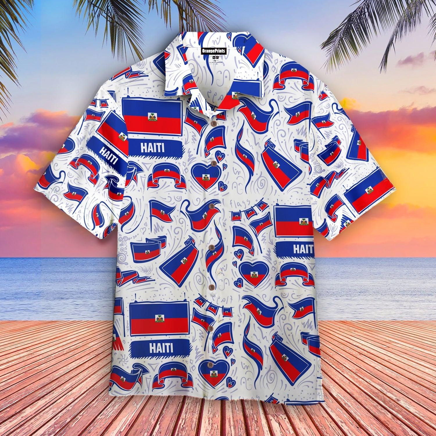 Haiti Flag Aloha Hawaii Shirt For Men Women Ha47962