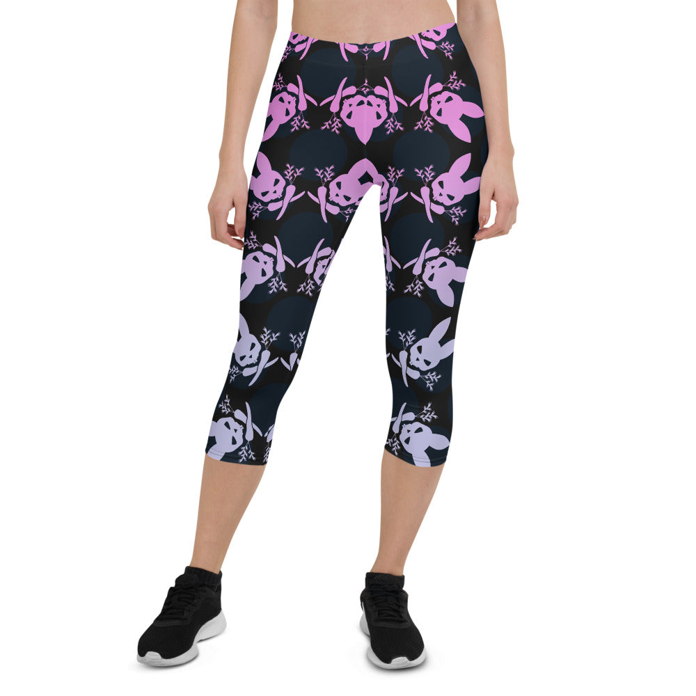 Bunny Bones Capri Leggings