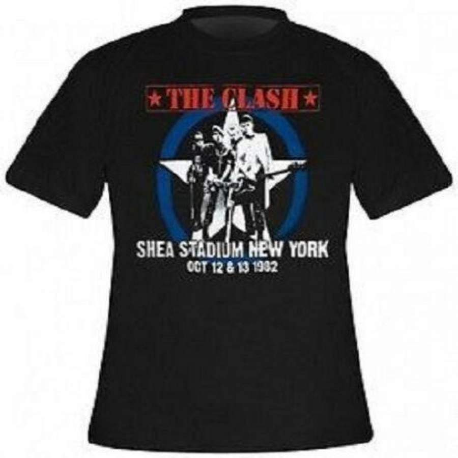 The Clash – Shea Stadium New York 1982 T Shirt - Redditprint NDP Store