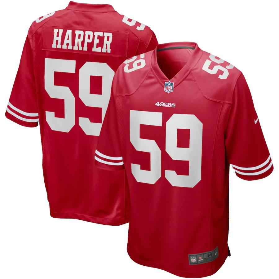 Willie Harper San Francisco 49ers Nike Game Retired Player Jersey – Scarlet