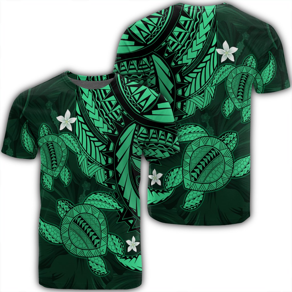 Hawaiian Polynesian Turtle Hibiscus Green Ah Ha109152