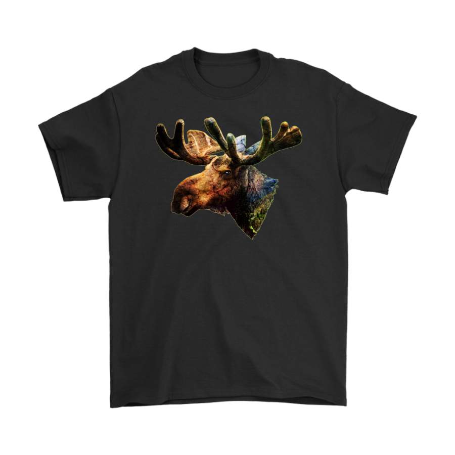 Moose T-Shirt – Animal Face T-Shirt