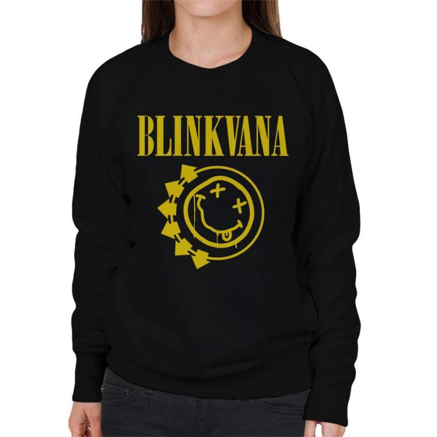 Blinkvana Blink 182 Nirvana Women’s Sweatshirt