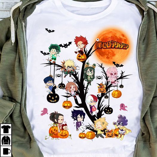 My Hero Academia Halloween Tree T shirt hoodie sweater L98