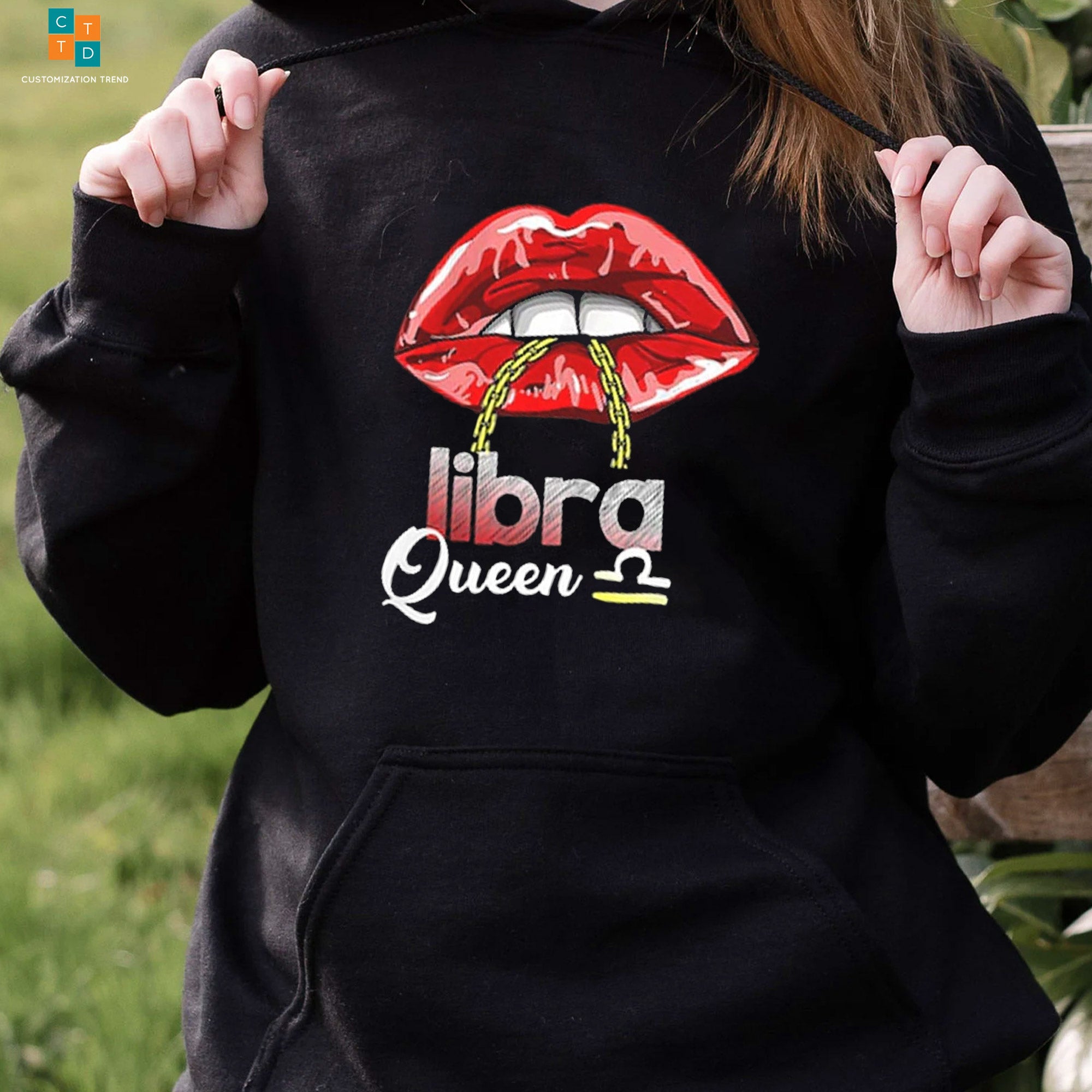 Sexy Lips Libra Queen Hoodie, Shirt