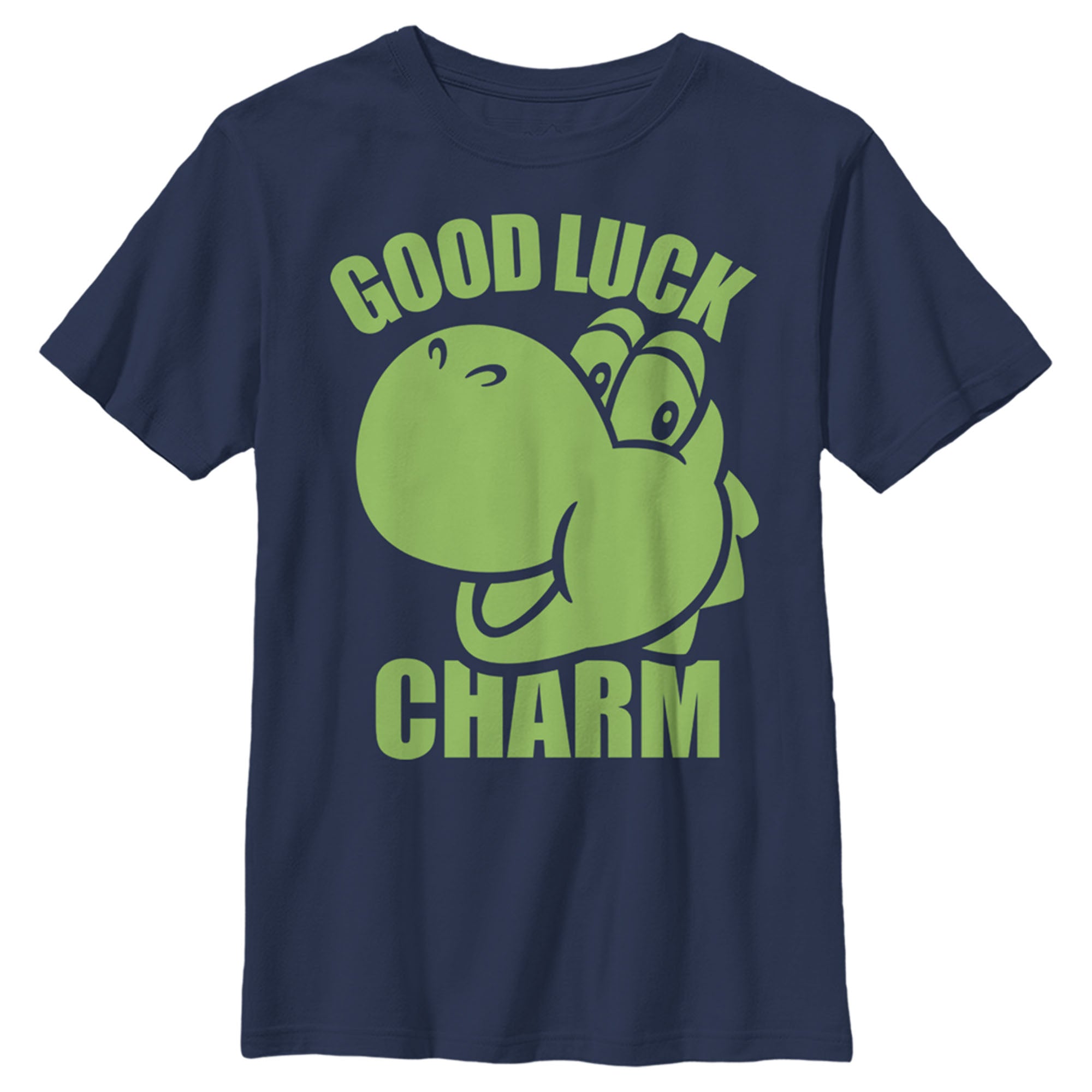 Boy’S Nintendo Super Mario St. Patrick’S Day Yoshi Good Luck Charm T-Shirt