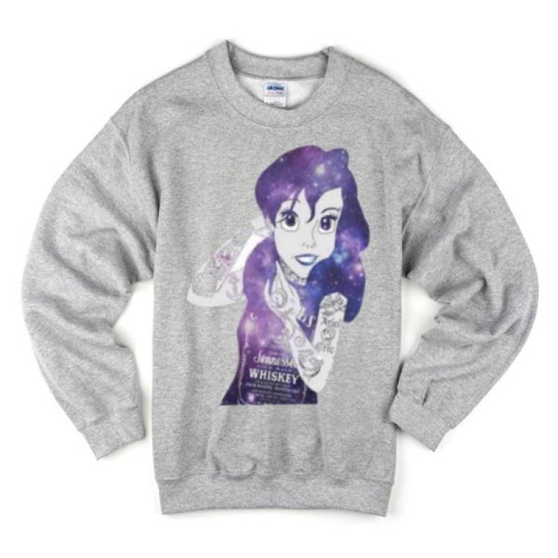 Ariel Little Mermaid Galaxy Sweatshirt (BSM)