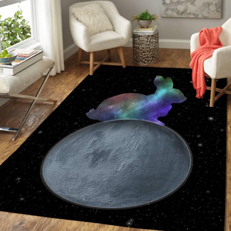 Space rabbit – Life Of The Universe Area Rug Carpet