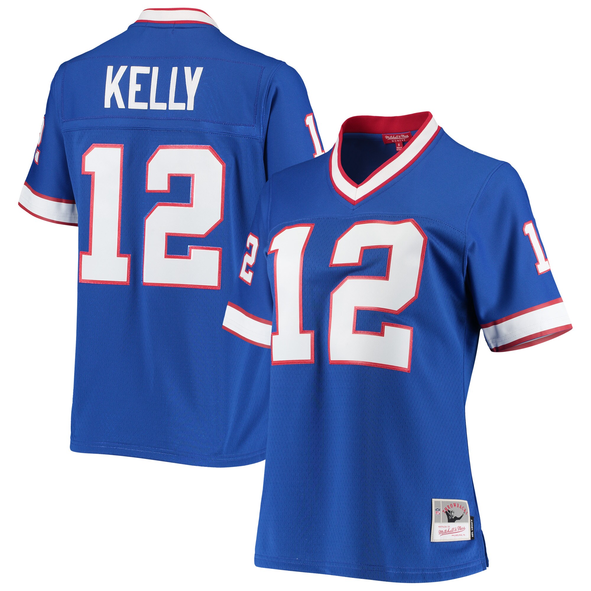 Women’s Buffalo Bills Jim Kelly Mitchell & Ness Royal 1990 Legacy Jersey