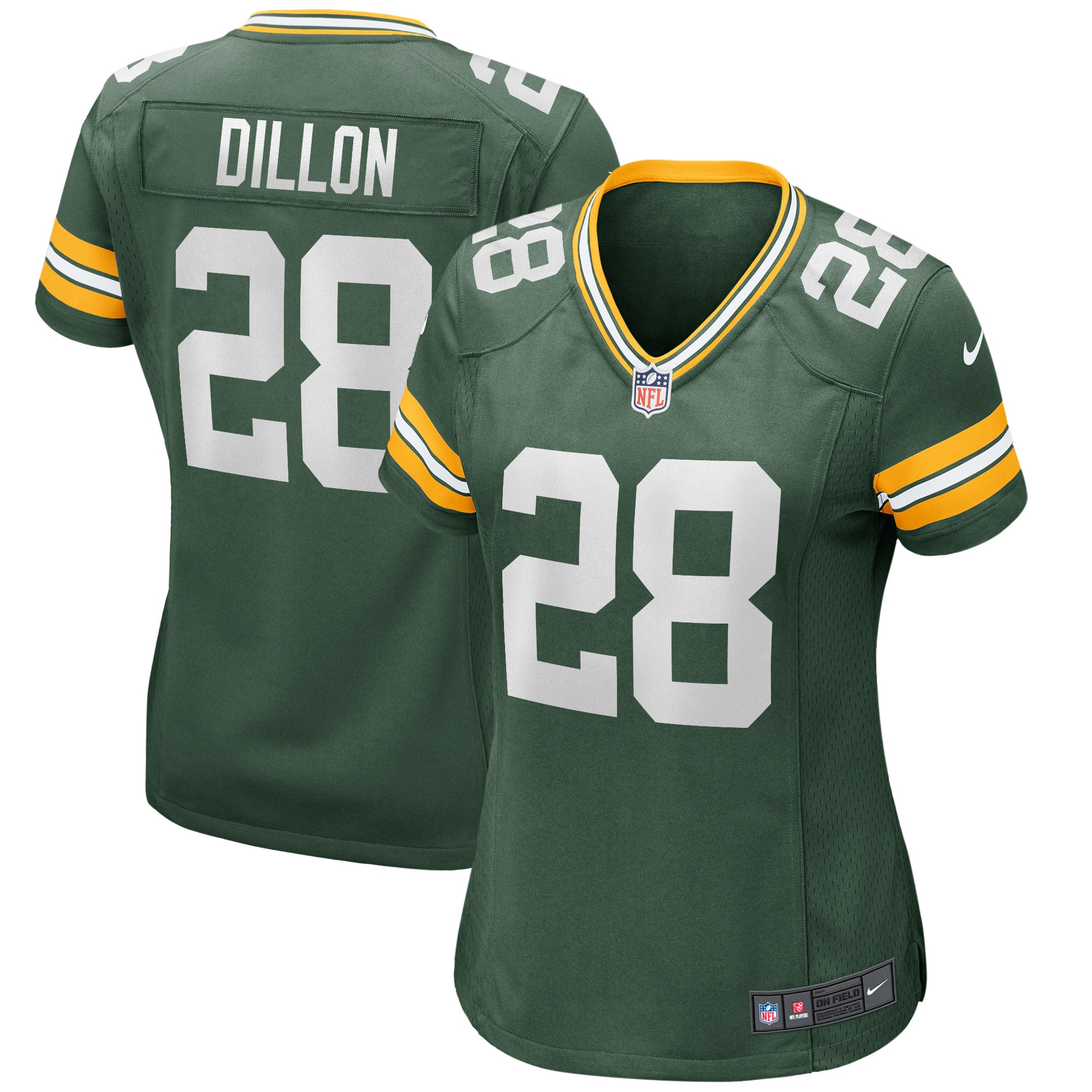 Aj Dillon Green Bay Packers Womens Player Game Jersey – Green NFL