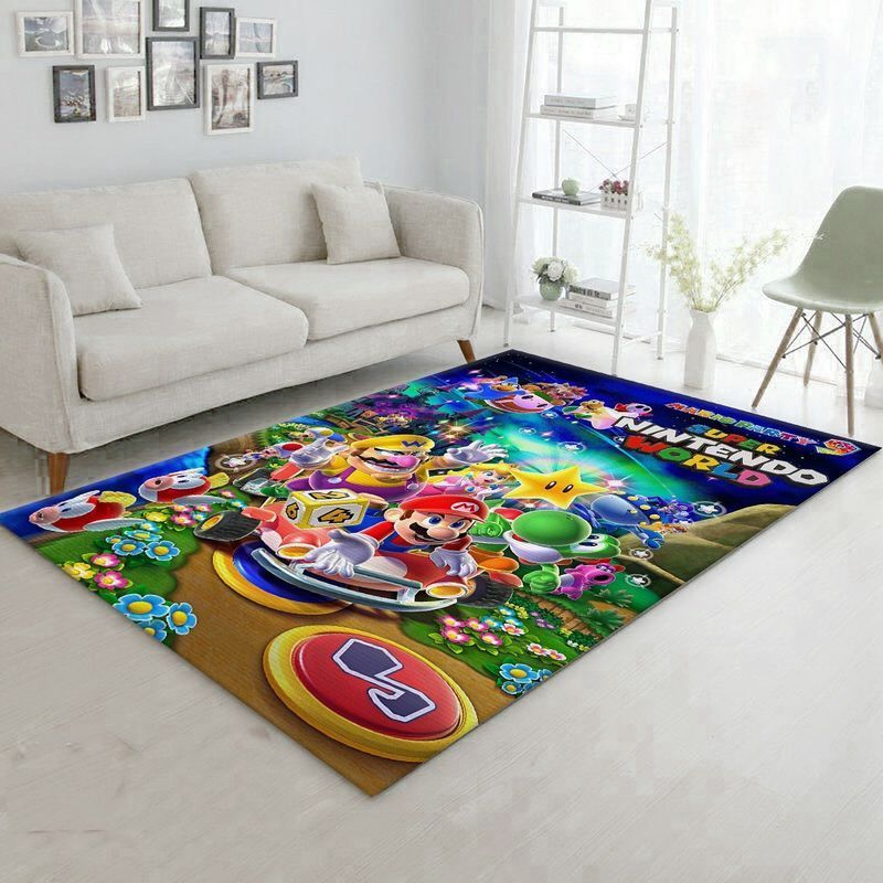 Super Mario 93 Area Rug Living Room And Bed Room Rug Gift Us Decor