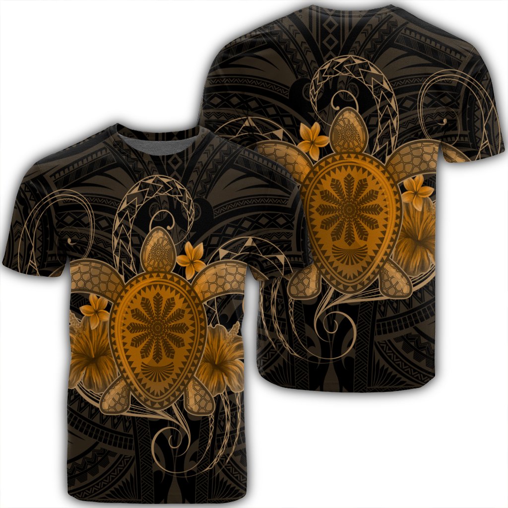 Hawaiian Turtle Hibiscus Polynesian Full Style Gold Ah Ha45557