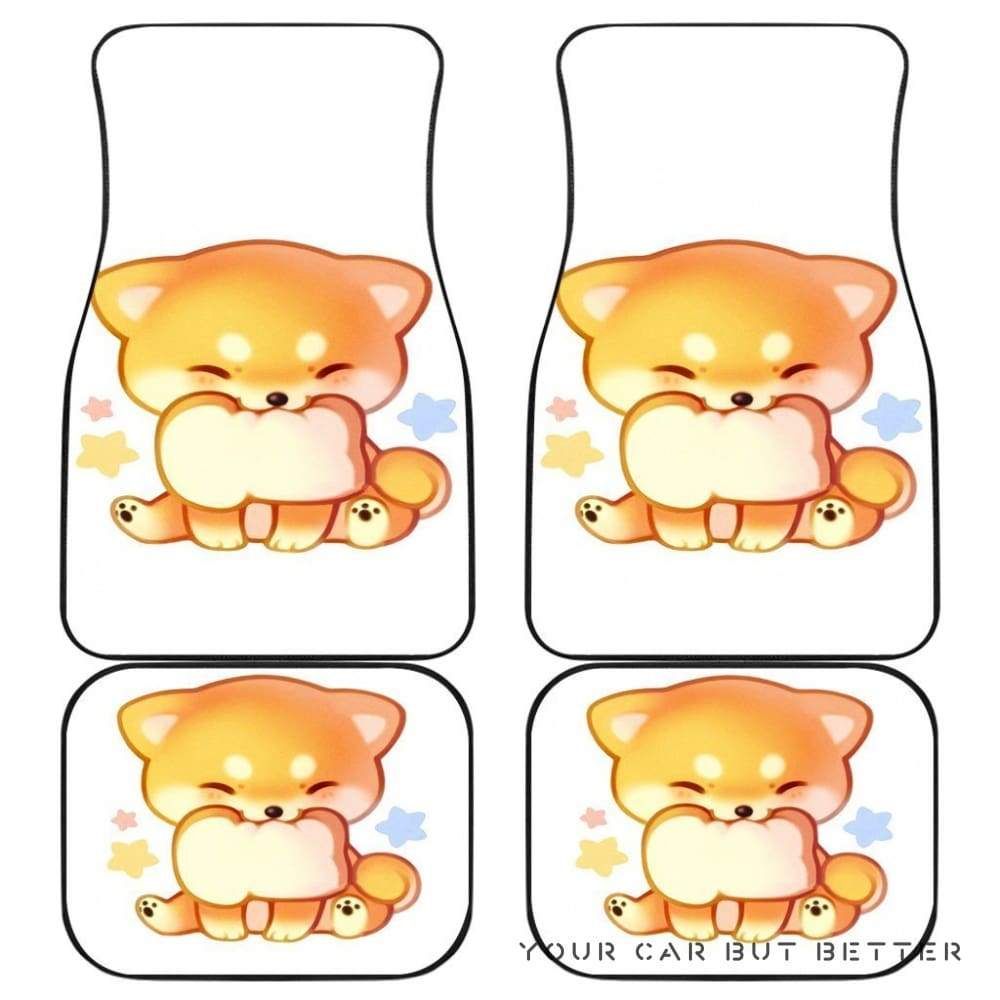 Shiba Inu Smile Dog Chibi Art Animal Car Floor Mats 155026 Personalized Car Seat Floor Mat Custom Print