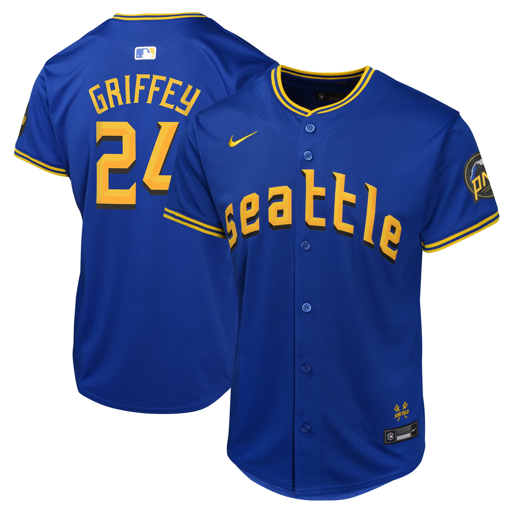 Ken Griffey Jr. Seattle Mariners Youth City Connect Limited Player Jersey – Navy