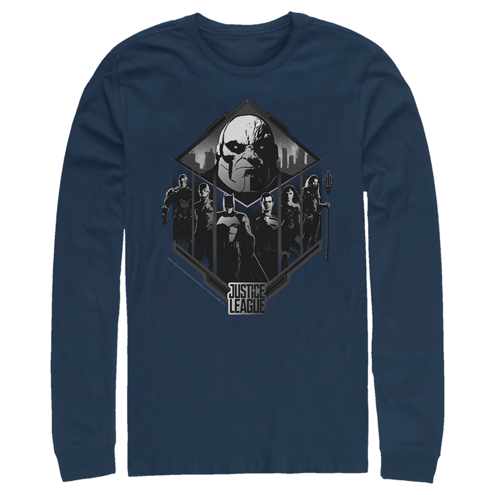 Zack Snyder Justice League Men’S Darkseid Group Shot  Long Sleeve Shirt