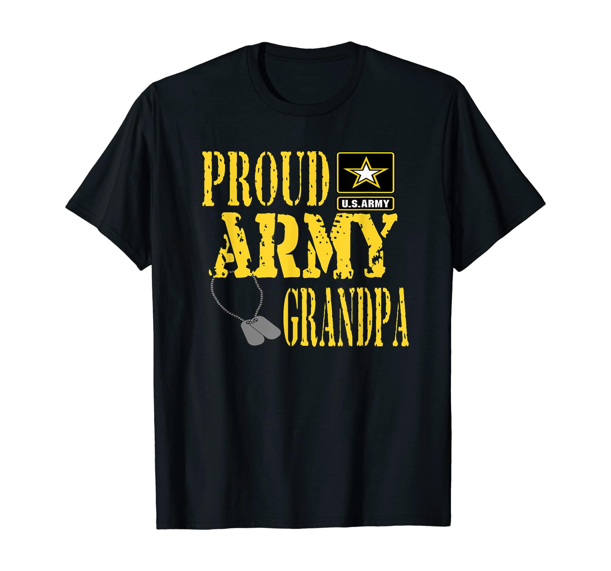 Proud Army Grandpa Shirt Military Pride T Shirt