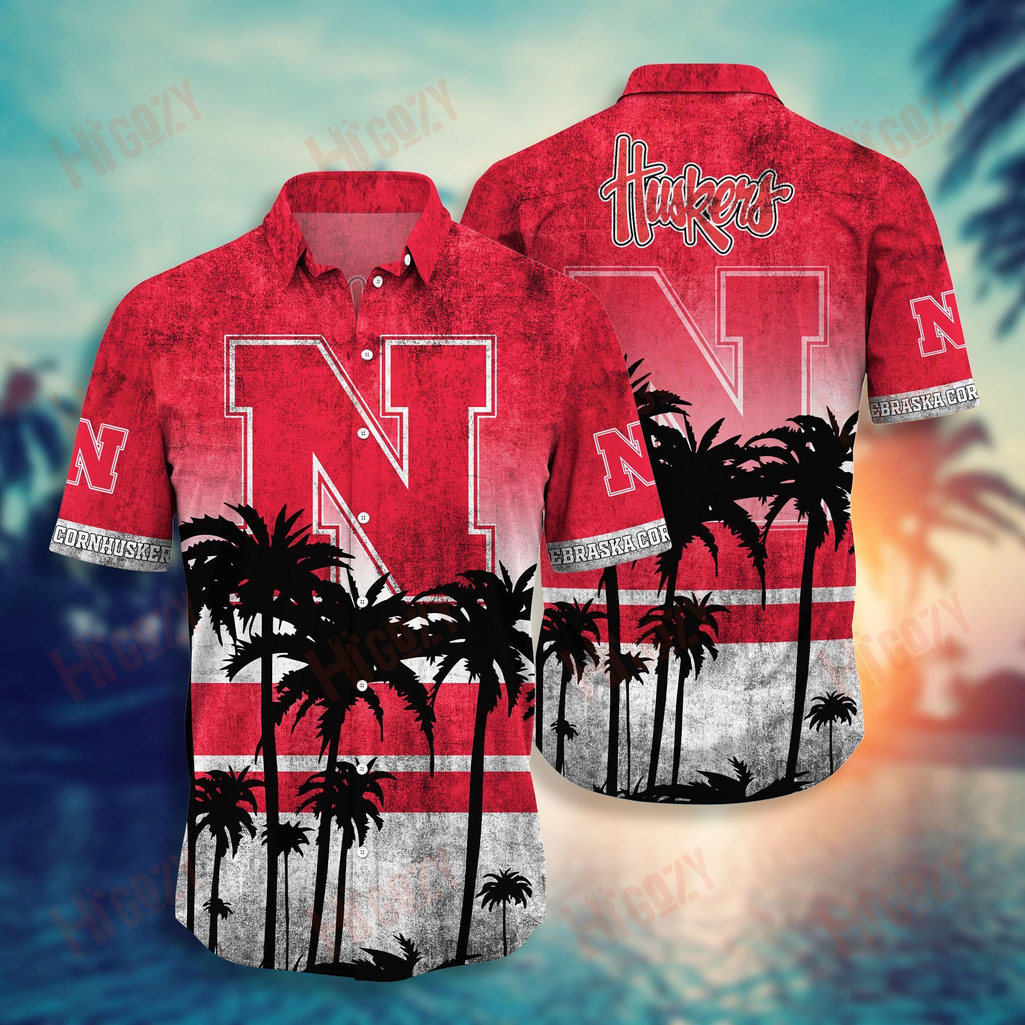 Nebraska Cornhuskers Hawaiian Shirt Short Style Hot Trending Summer Ha34221