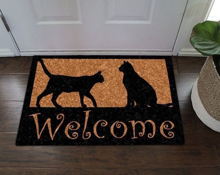 Apayprints – Night Cats 3D All Over Printed Doormat