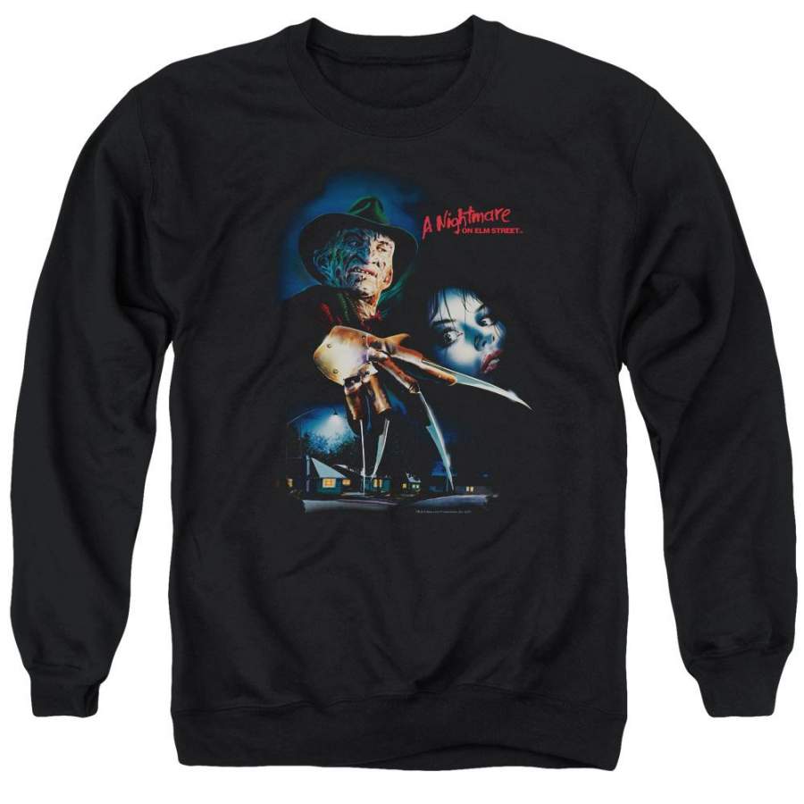 A Nightmare on Elm Street Elm Street Poster Men’s Crewneck Sweatshirt