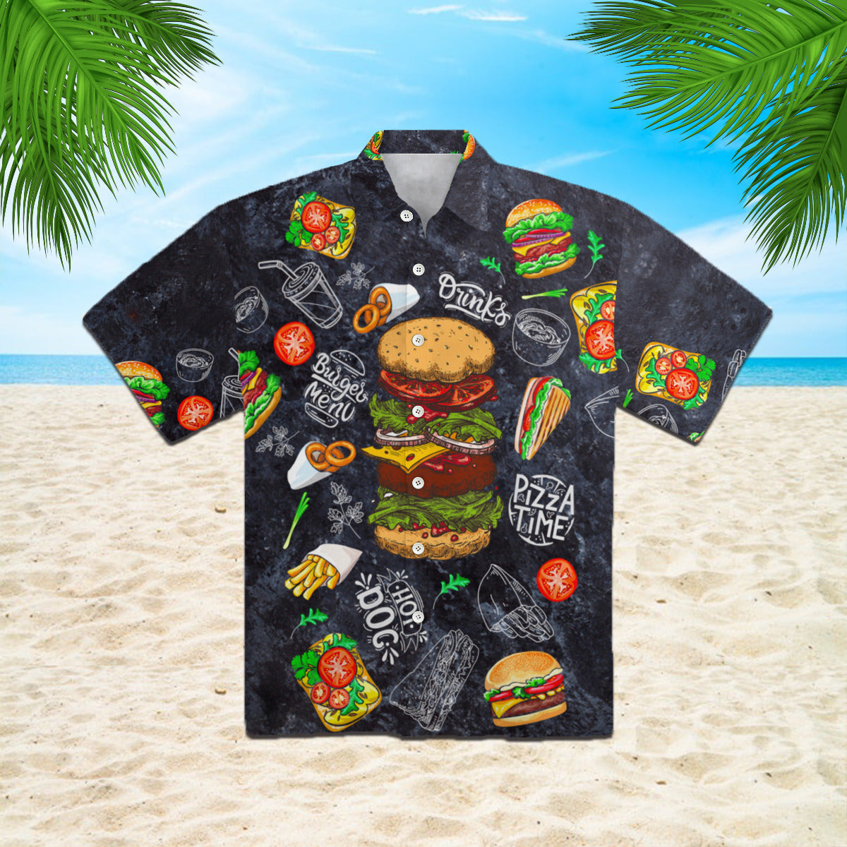 Burger House Loves Food Hawaii Shirt For Men And Women Ha81290