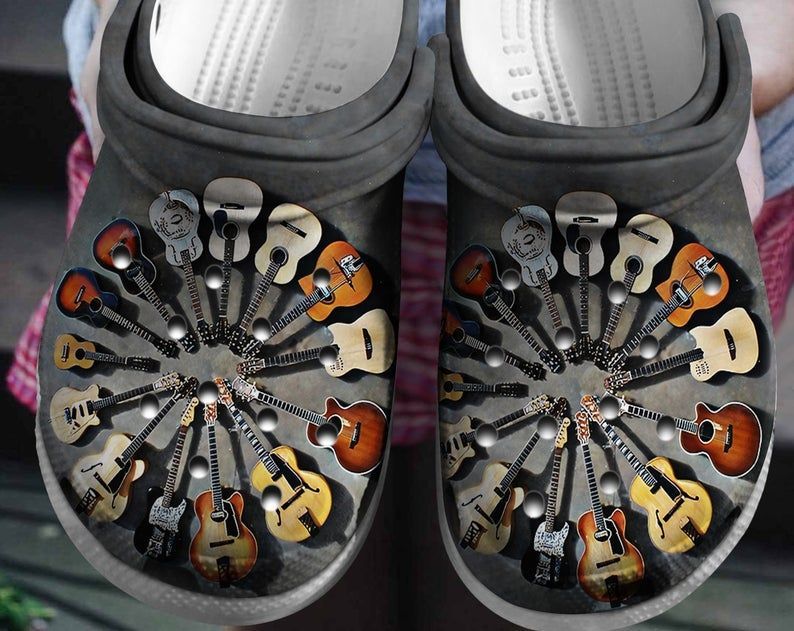 Guitar Lover Crocs Clog Shoes