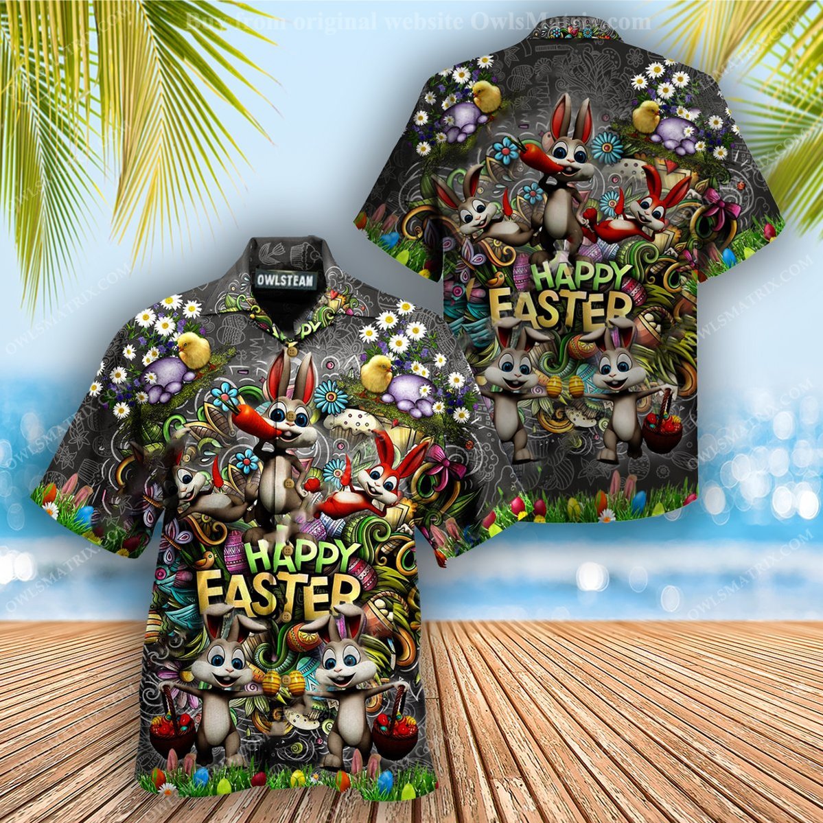 Bunny Happy Easter April Edition – Hawaiian Shirt