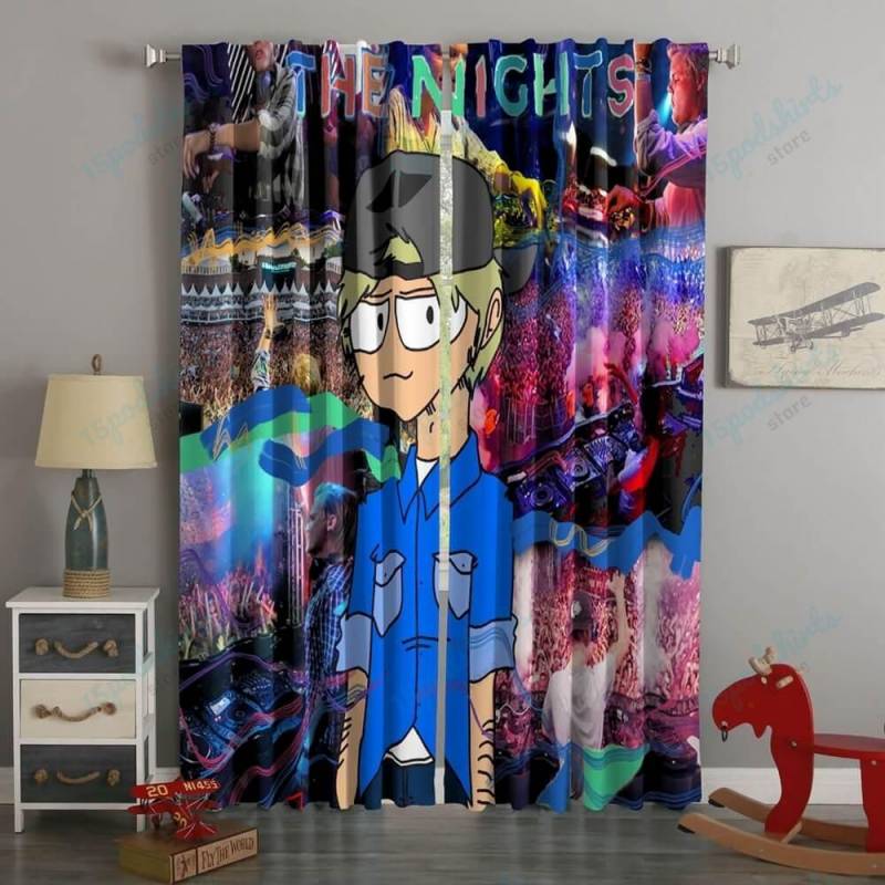 3D Printed Avicii The Nights Style Custom Living Room Curtains