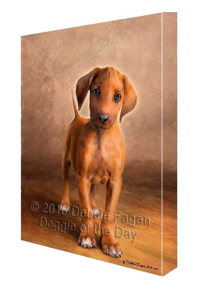 Rhodesian Ridgeback Puppy Dog Painting Printed On Canvas Wall Art