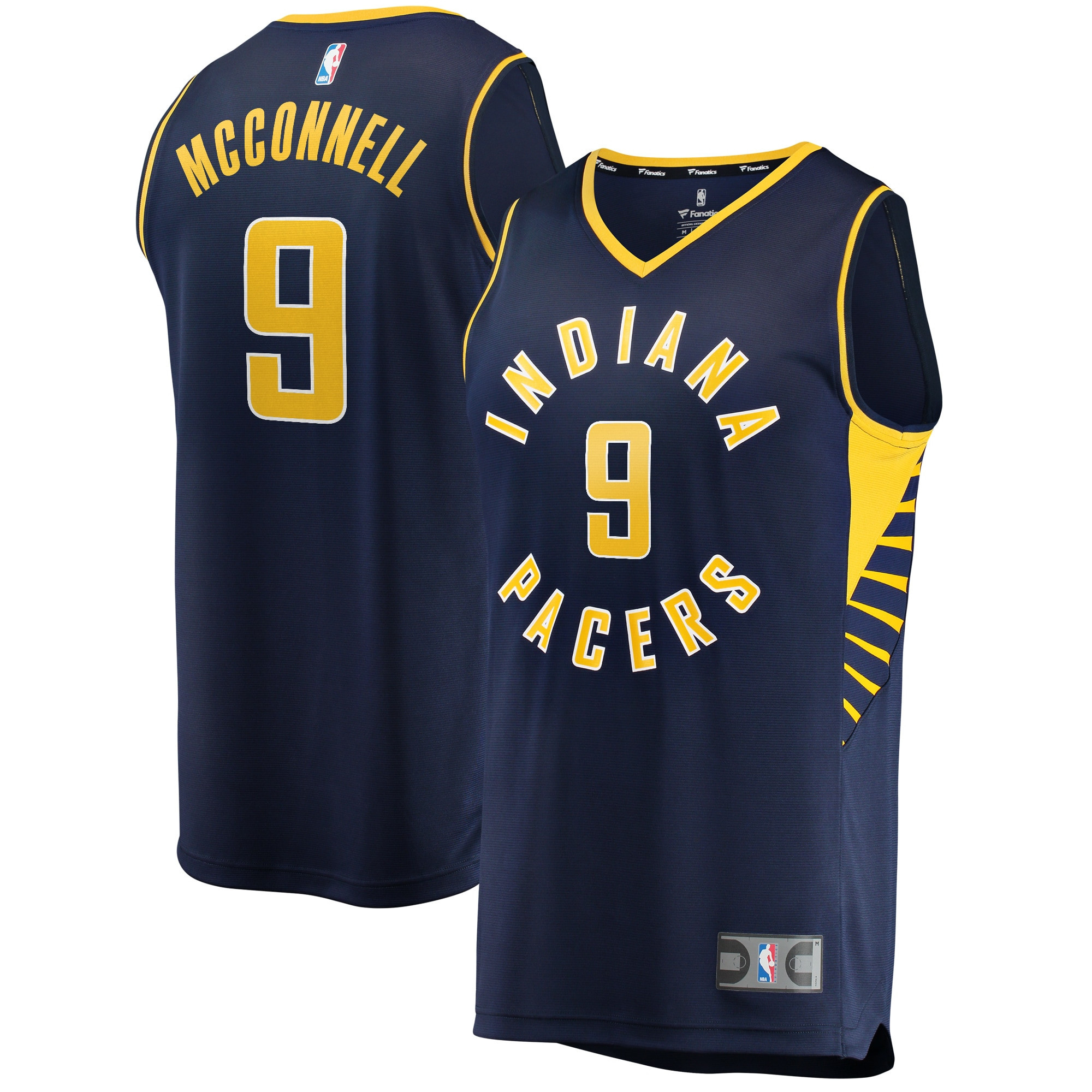 T.j. Mcconnell Indiana Pacers Fanatics Branded Fast Break Replica Player Jersey – Icon Edition – Navy NBA